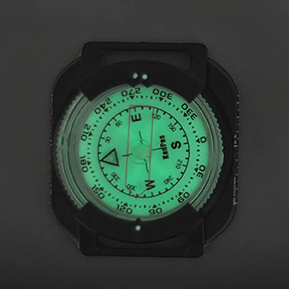 Diving High Precision Professional Wrist Compass 60 M / 197 Feet Outdoor Fluorescent Dial
