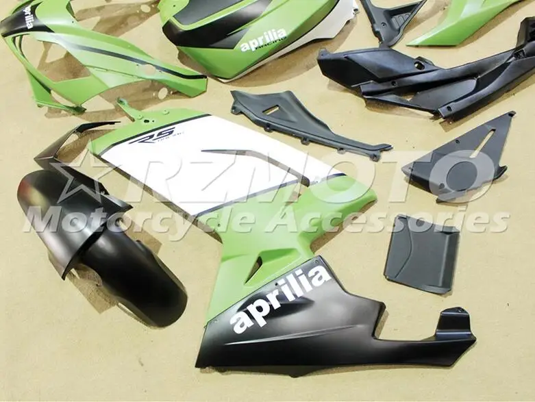 4 подарки ABS Инжекционный обтекатель комплект подходит для Aprilia RS125 06 07 08 09 10 11 RS4 RSV 125 2006 2011 Обтекатели набор зеленый матовый