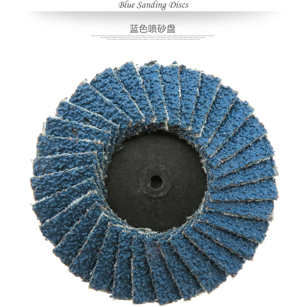 10 шт. Лоскутные диски 2 дюймов 50 мм синие шлифовальные диски 40 зернистости шлифовальные диски лезвия для угловая шлифовальная машина
