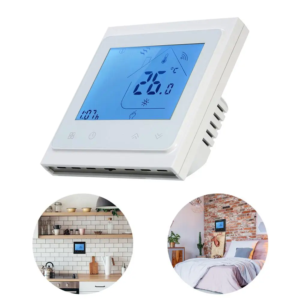 Teekar 95-240 В WiFi умный термостат температурный контроллер для воды электрическое Отопление газовый котел работает с Alexa Google Home
