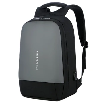 

Mei Nai Li USB Charging Mens 15.6 Inch Laptop Backpack Waterproof Business Male Travel Backpack College Students Schoolbag IPad
