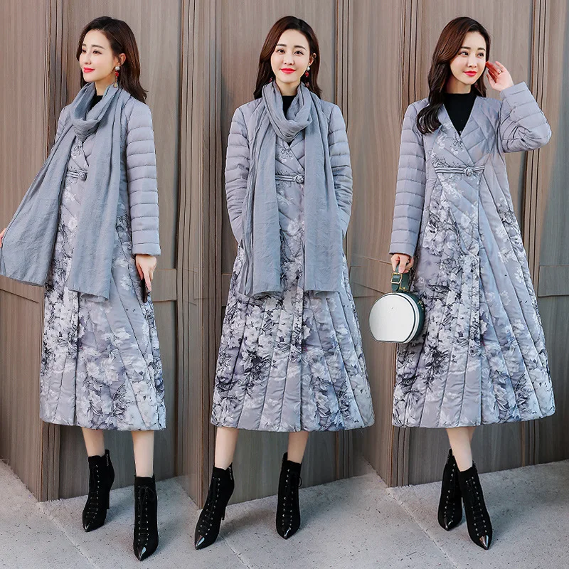 

Cotton Coat 2018 Winter Trend Simple Cool Hooded Solid Color Elegant Casual Long Sleeve Mid-length Elegant Slim Fit