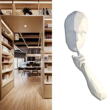 

3D Paper Model Of The Silent Person Paper Craft Home Library Toys Wall Gift Kids Decoration DIY Birthday Puzzles Educationa H9W3