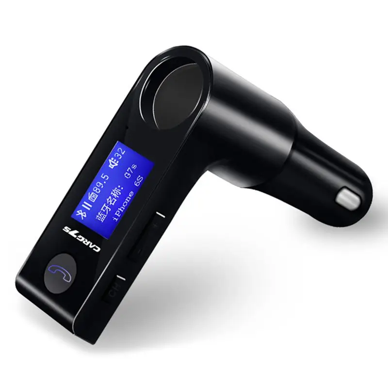Bluetooth автомобильный адаптер передатчик MP3-плеер с автомобильным прикуривателем автомобильное зарядное устройство [черный]