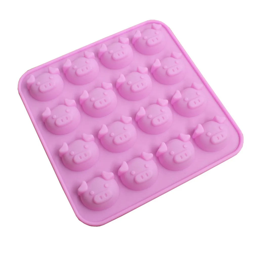 3D Pig Silicone Mold Chocolate Mould Candy Maker Fondant Sugarcraft Jelly Tray Cake Decorating Tools Baking Tools Cookie Cutter