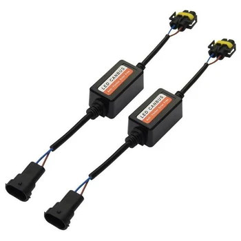 

2pcs H11 Error Free LED Headlight Anti-Flicker Resistor Canceller Decoder Durable And Practical To Use