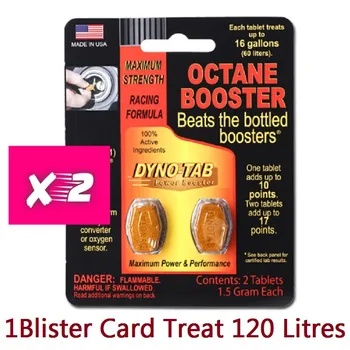 

2 Blister Dyno-tab HP Octane Booster 2-tab Card for Petrol Only Maximizes Power Increase Fuel Economy Eliminate Knock and Ping