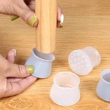 4 шт., чехлы для ног на стол, стул, Силиконовая накладка на пол, мебель, покрытие для ног на стол, защита для пола