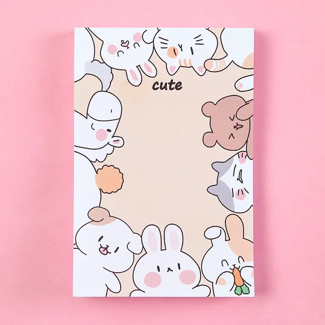 80sheets Student Girl Memo Pad Can Tear Up N Times To Paste The Message Sticky Note Sticky Tabs Cute Note Pad Memo Notes S