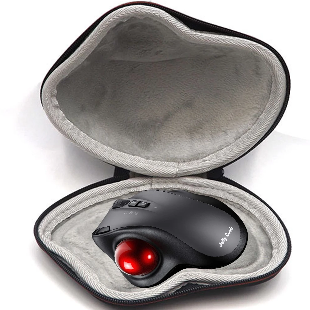 Jelly Comb Bluetooth Trackball Egér Védőzsákkal Függőleges