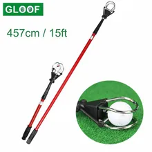 Golf Ball Retriever, Telescopic Golf Ball Picker Portable Golf Pick up Scoop Balls Grabber Retriever Golfer Tackle Accessory