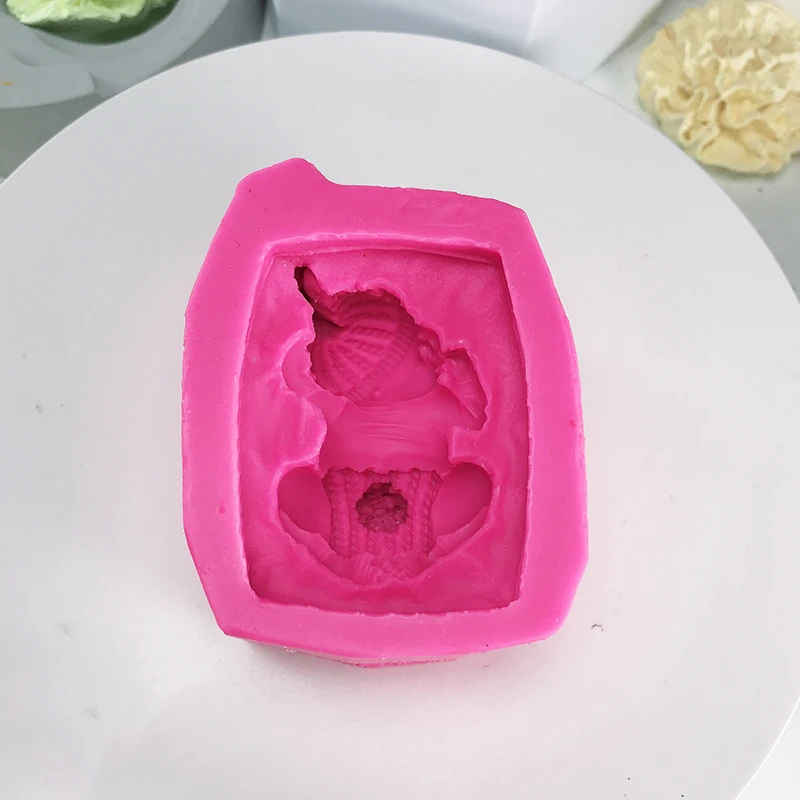 Sleeping Baby Silicone Mold Soap Cake Decorating Chocolate Reusable Non Stick DIY Candles Non Toxic Durable