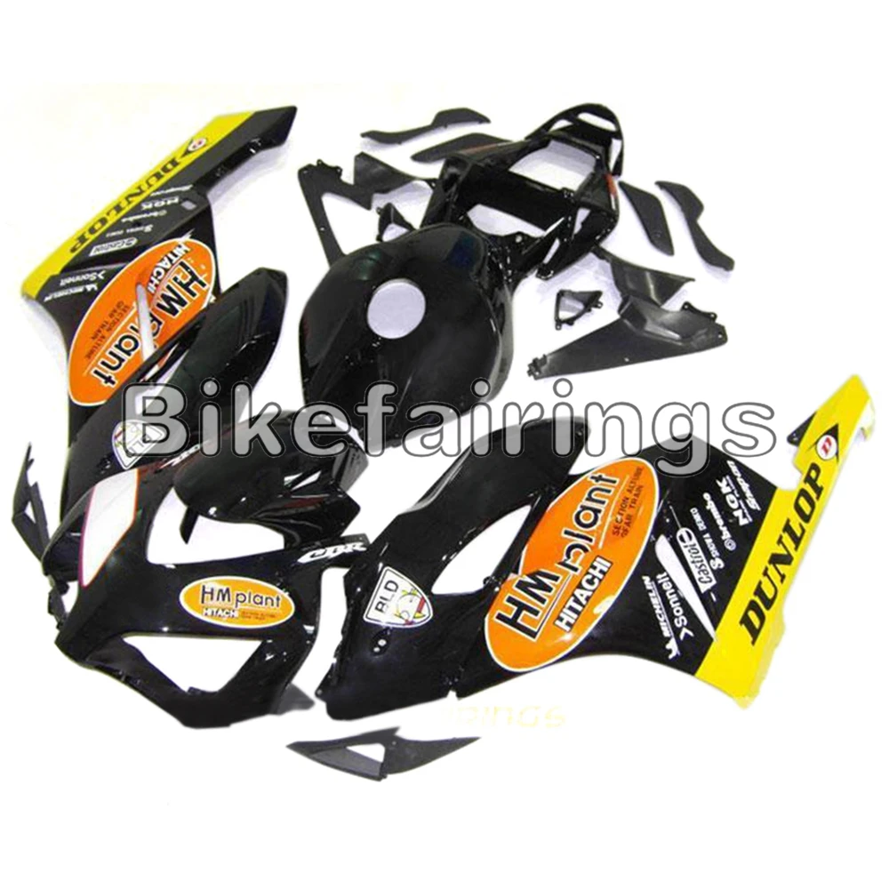 Полный комплект обтекателя для Honda CBR1000RR 2004 2005 CBR 1000 RR 04 05 ABS пластиковые детали для мотоцикла кузов-черный оранжевый желтый