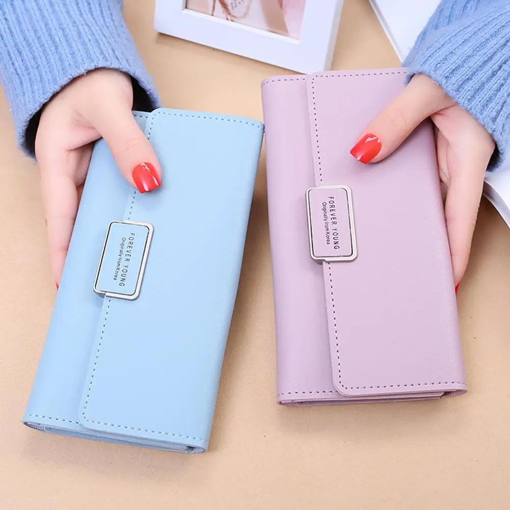 Yfashion Модный женский кошелек длинный клатч корейский для карт кожаные кошельки |