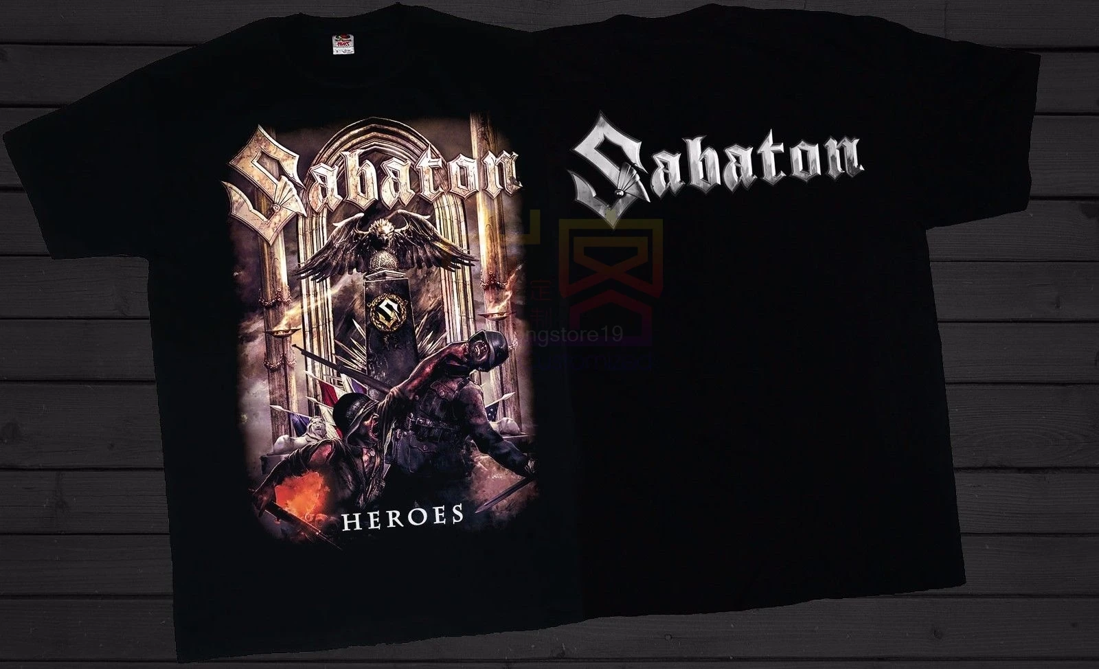 SABATON-Heroes-Swedish power metal band-футболка Размеры S-3XL Футболка с принтом Летний стиль Топ Tee Топы с рукавами в Харадзюку