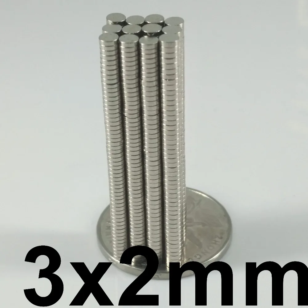 Редкоземельных магнитов Неодимовые Магнитные 100 шт. диск dia3mm x2mm супер сильный NdFeB Магнитные материалы