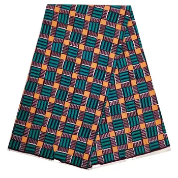 

Blue Stripe Design Original African Wax Print Fabric Ankara Wax African Wax tissus 100% Cotton High Quality Wax 6yards N20801-24