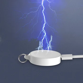 

Travel Dock Station Overvoltage Protection Wireless Charger Smart Magnetic Mini Keychain Portable Fast Charging For Apple Watch