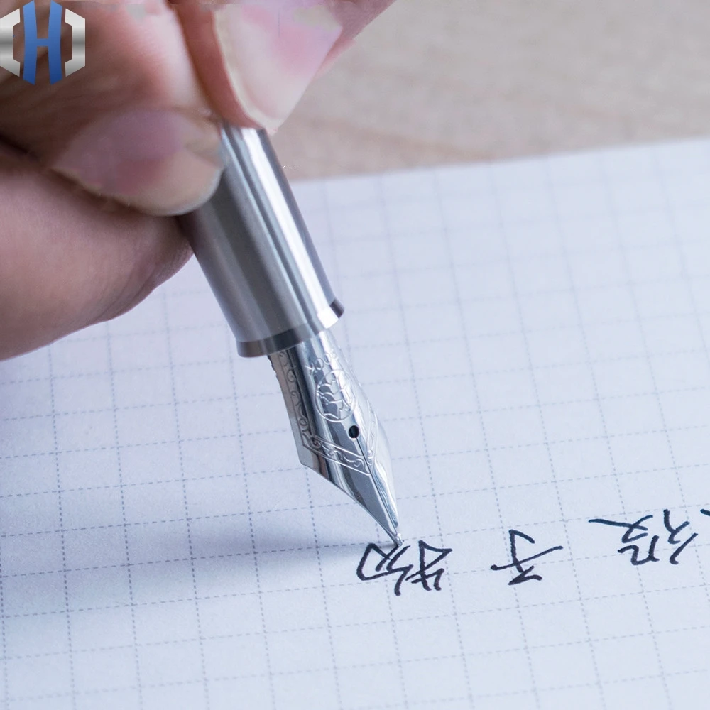 Немецкая ручка Bock Nib из титанового сплава с чернилами для каллиграфии в подарок