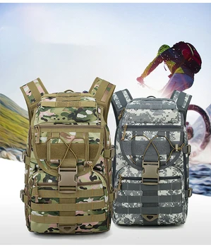 

Men and Women Multi-Purpose Tactical BackpackOutdoor Camouflage Backpack Super Large Capacity Camping