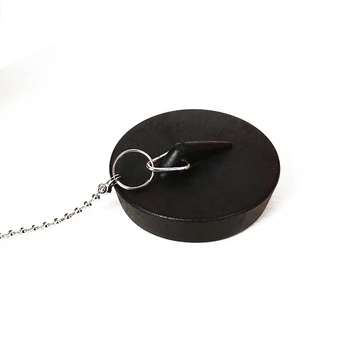 

Bathtub Stopper Kitchen Sink Plug Bathroom Soft Rubber Durable With Chain Easy Use Seal Anti-leakage Basin Tool Cute Mop Pool