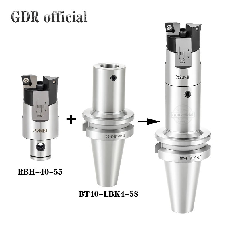 조정 가능한 양날 RBH TCT EWN CBK NBH 러프 보링 헤드 BT30 BT40 LBK 러프 보링 헤드 보링 공구 홀더 브래킷 도구