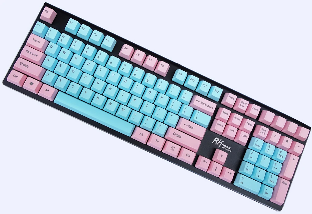 NPKC OEM PBT клавиши синий розовый смешанный ANSI раскладка опция 61 87 108 для Cherry MX