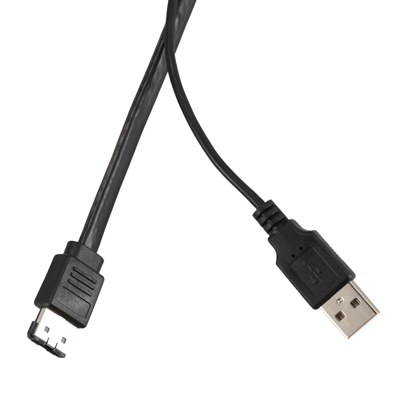 Горячая 3C-22pin SATA для eSATA USB кабель для передачи данных Кабель-адаптер 0,5 м для жестких дисков черный