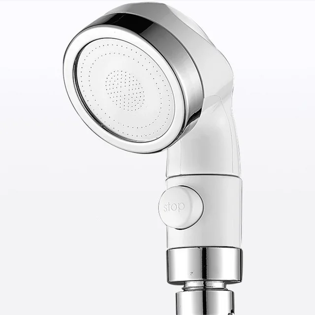 white shower head