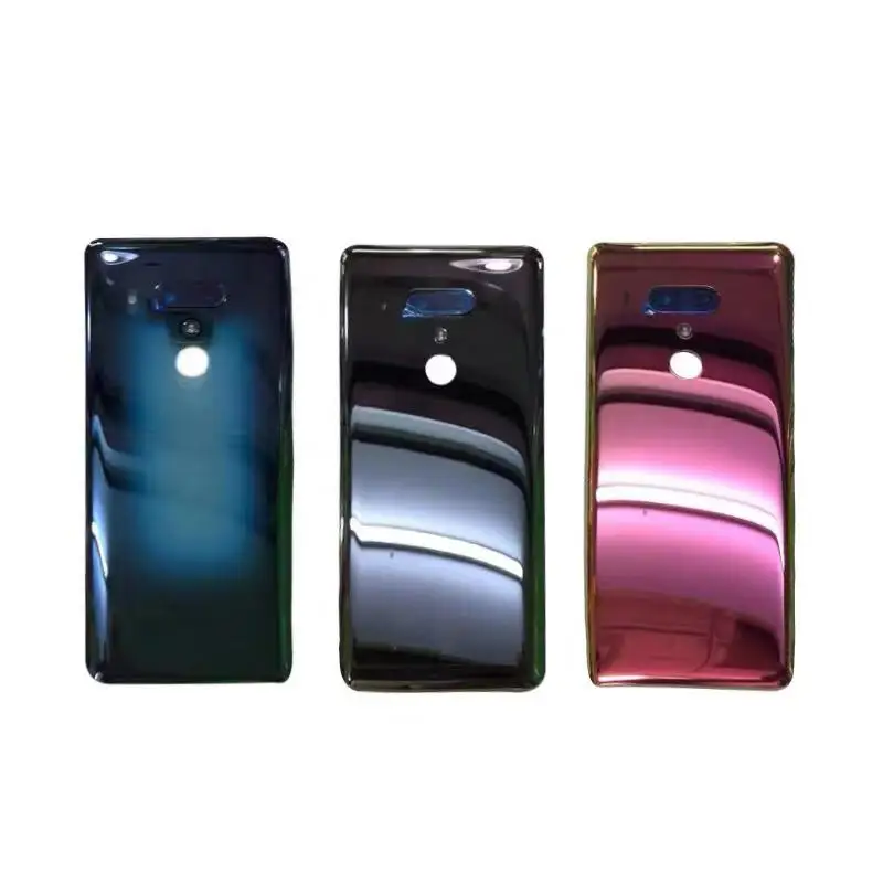 Axisinternational для 6," htc U12+ U12 Plus задняя крышка батарейного отсека чехол+ рамка для камеры+ стеклянная линза+ вспышка для U12 Plus Корпус задней двери