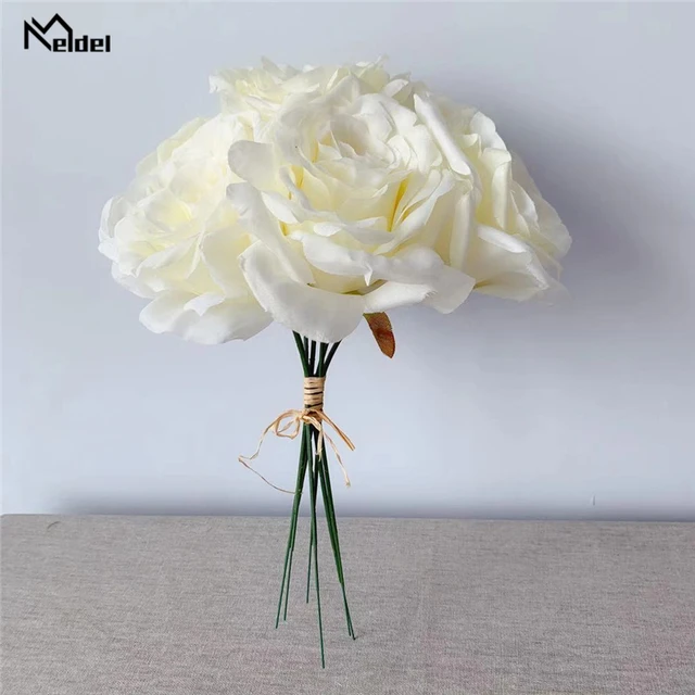 Artificial Western Rose Flower Peony Bridal Bouquet Wedding Home Decor  White Babies Breath Flowers Artificial - AliExpress