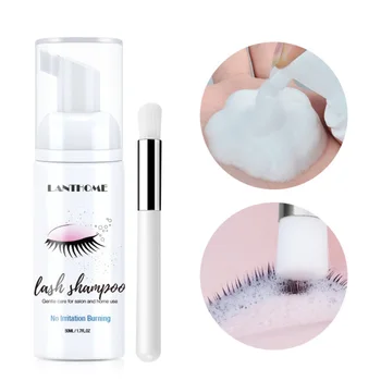

50ml Professional Eyelash Eye Lashes Foam Cleaner Individual Eyelash Extension Shampoo Remover For Grafting Planting Eyelashes
