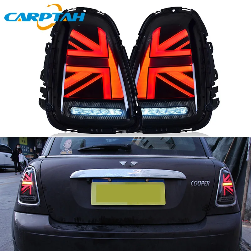 Auto Styling Achterlicht Achterlichten Voor Mini Cooper R55 R56 R57 Achter Running Light + Remlicht + Reverse + dynamische Richtingaanwijzer Auto Styling Achterlicht Achterlichten Voor Mini Cooper R55 R56 R57 Achter Running Light + Remlicht + Reverse + dynamische Richtingaanwijzer