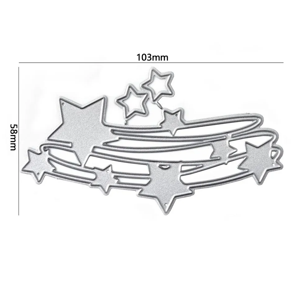 DiyArts Star Line In The Night Sky металлические Вырубные штампы для скрапбукинга, для создания открыток, трафарет для тиснения, вырубка, новинка, штампы для рукоделия