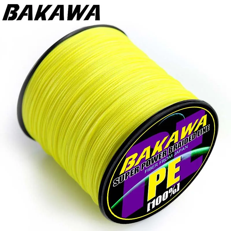 

BAKAWA Carp Fishing Line Pesca Braided Wire Peche Spinning Multifilamento Fly Cord 100% PE Sea Accessories 4 Strand 500M