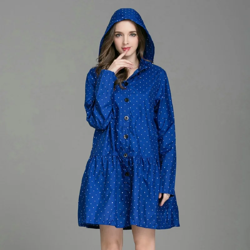 Style2 Модный женский плащ легкий с шляпой платье куртка Женский дождевик непромокаемый плащ Abrigo Mujer 60YY036 - Цвет: Style2