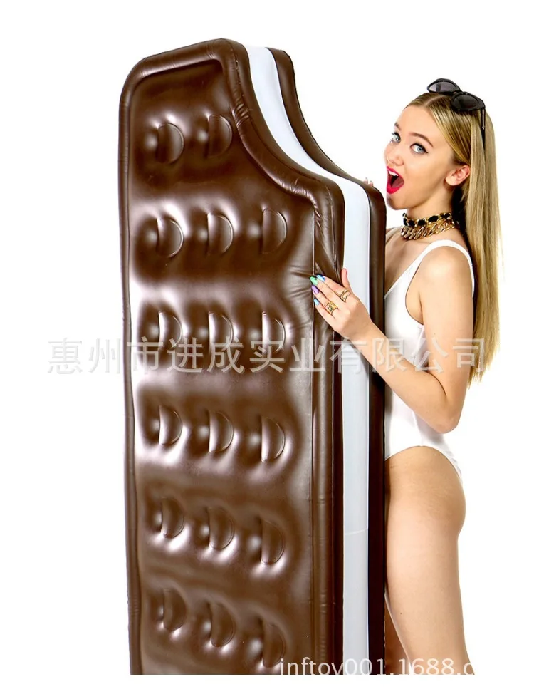 

Manufacturers Profession Production Supply Inflatable Chocolate Floating Row PVC Inflatable Adult Floating Row Chocolate Inflata