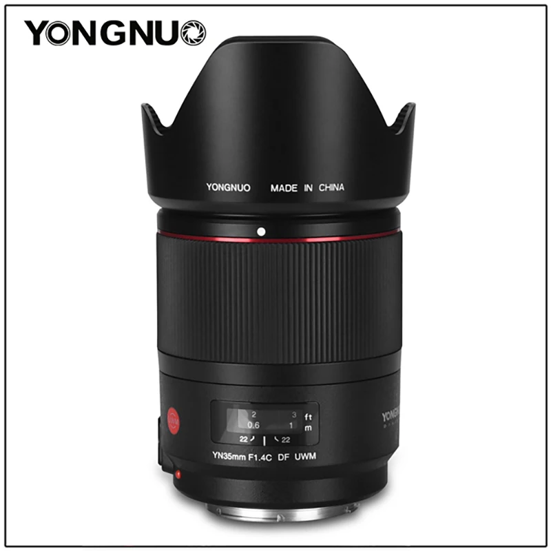 Yongnuo YN 35 мм f1.4 широкоугольный объектив с фиксированным фокусом AF Canon
