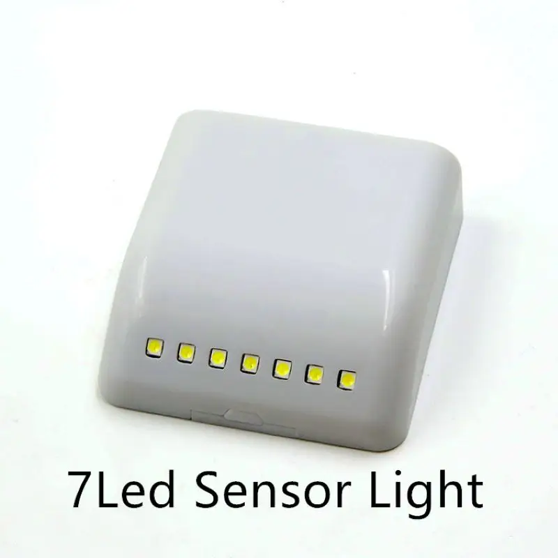 

12V LED cabinet light sensor light utility 7 LED battery LED night light PIR infrared motion sensor light door automatic switch