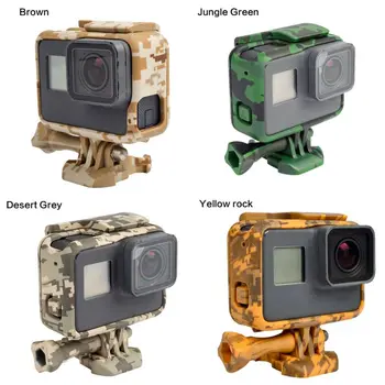 

VSide Open Protective Camouflage Border Frame Case for GoPro Hero 7 6 5 Black Sports Cam for Go Pro 7 6 5 Action Camera Accessor