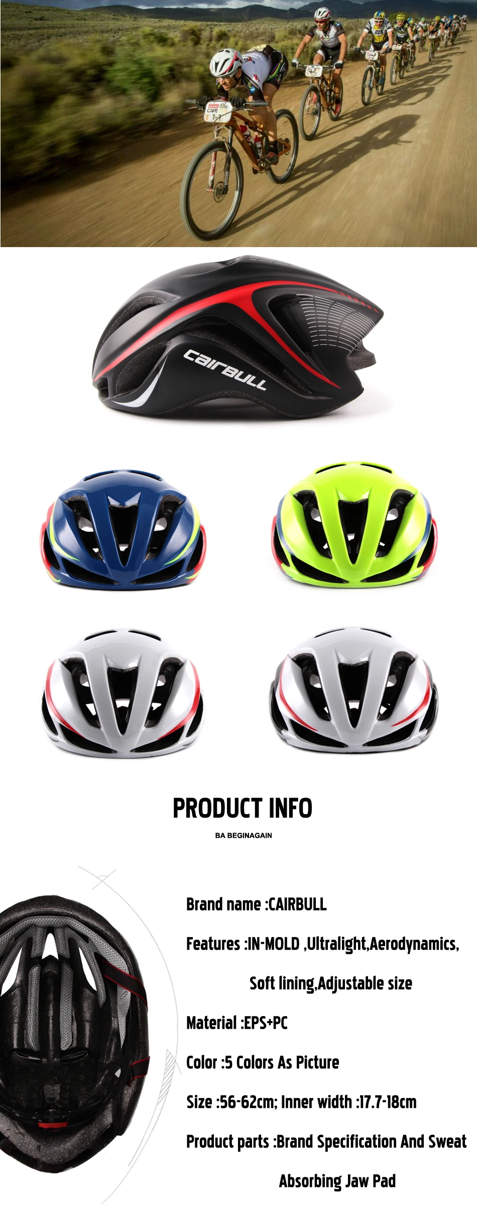 CAIRBULL tt Triathlon cycling helmet man Ultralight road race bike adult aero Bicycle helmets Equipment Women Safety caps 2020