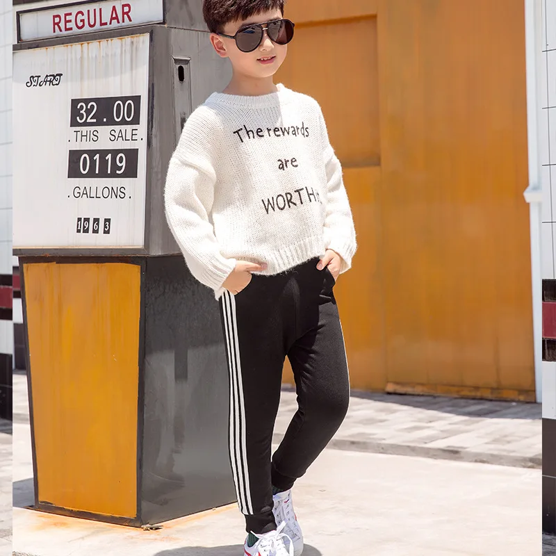 30℃ Baby Boy Girl Pants New Winter Sports Trousers Kids Thicken Warm Casual Cashmere Thicken Warm Trousers For Baby Boy Pants