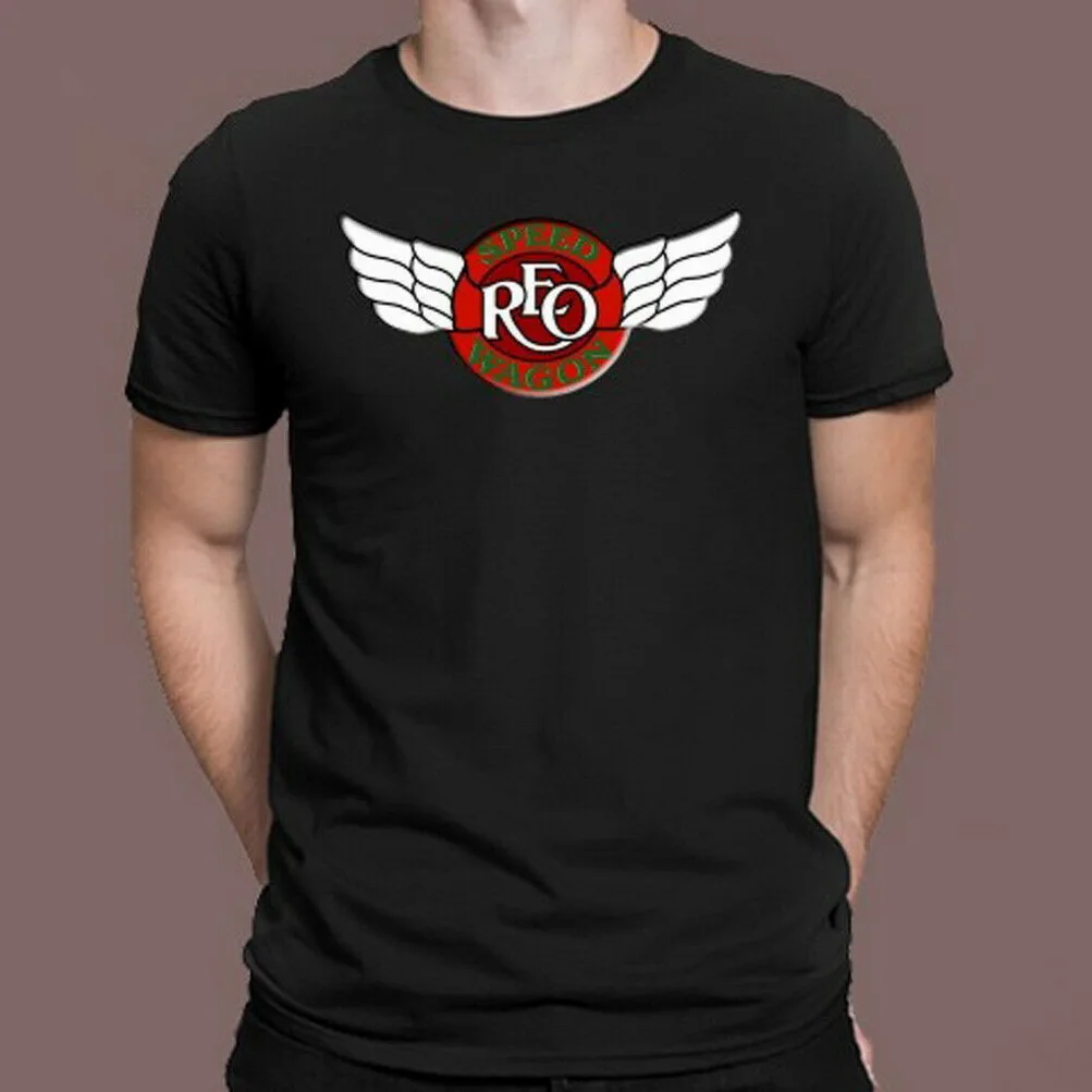 REO SPEEDWAGON рок-группа Легенда Логотип Черная Футболка размер S M L XL 2XL 3XL новые