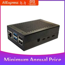 Алюминиевый сплав металлический чехол охлаждающие радиаторы Черный Серебристый подходит для Raspberry Pi 4 Металлический корпус защитный корпус чехол