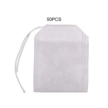 

50/100pcs Disposable Tea Filter Bags Tea infusers Empty Drawstring Seal Filter Tea Bags Drawstring Herb Loose Tea bag