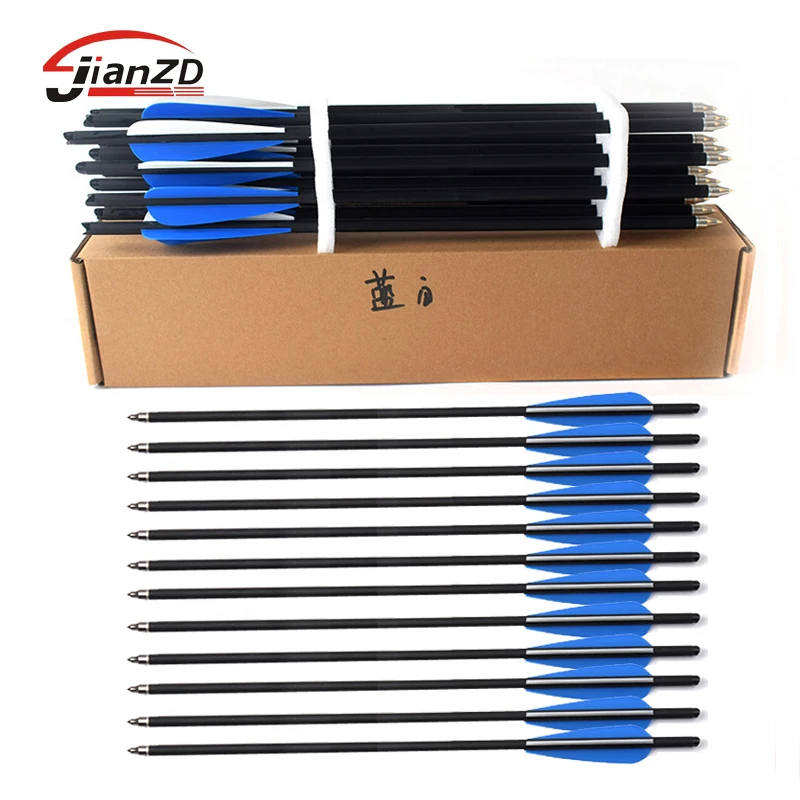

12pcs/sold Crossbow Bolt Arrows13.5"16"20" 22" Crossbow Mix Carbon Arrow Crossbow Hunting