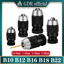 Auto aperte o mandril de broca b10 b12 b16 b18 b22 jt6 mandril collet de mandril de broca de auto aperto automático que trava a pinça do mandril