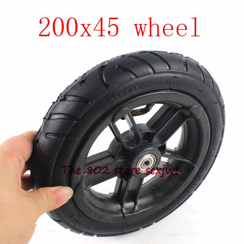 200x45 Inflated Wheel and hub and inner tire 200*45 For E-twow S2 Scooter M8 M10 Pneumatic Wheel 8" Scooter Wheelchair Air Wheel
