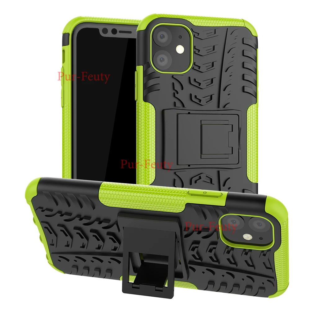 high quality Heavy Duty back Case for iPhone 7 8 Plus 11 Pro X XS Max XR TPU Cover Hard PC Tire Texture Armour Great Grip | Мобильные