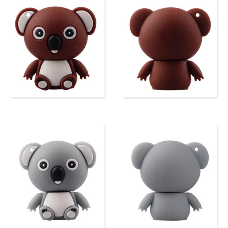 Новый мультяшный флэш-накопитель Koala 128 ГБ USB Гб 64 32 16 8 | Компьютеры и офис